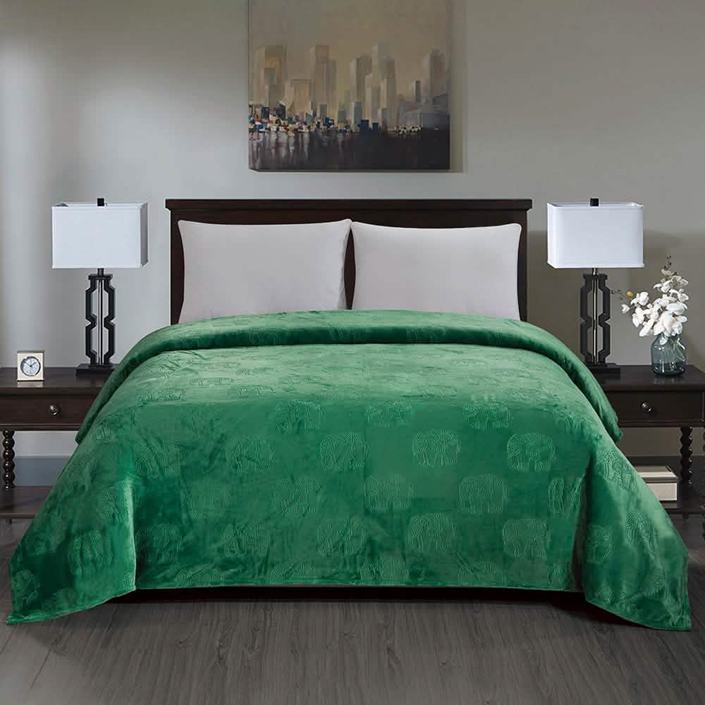 Premium Flannel Fleece Elephant Design Blanket DailySale