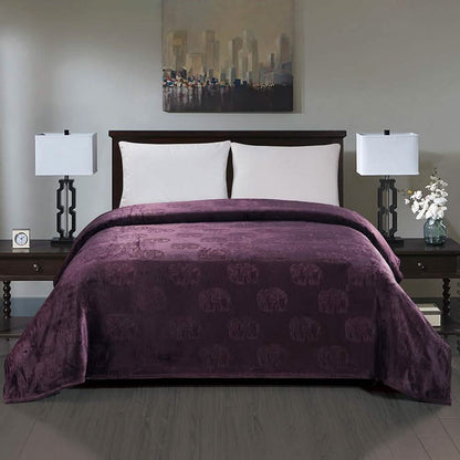 Premium Flannel Fleece Elephant Design Blanket DailySale