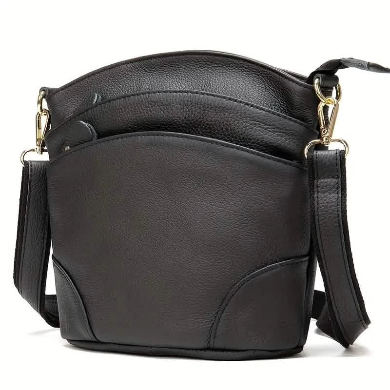 Premium Genuine Cowhide Leather Crossbody Bag DailySale