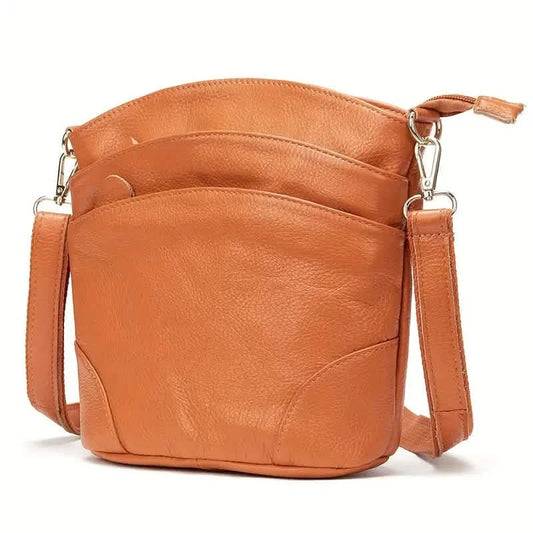 Premium Genuine Cowhide Leather Crossbody Bag DailySale