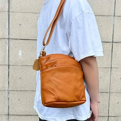 Premium Genuine Cowhide Leather Crossbody Bag DailySale