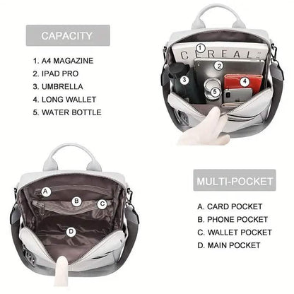 Premium Genuine Leather Womens Backpack - Brown DailySale