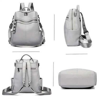 Premium Genuine Leather Womens Backpack - Brown DailySale