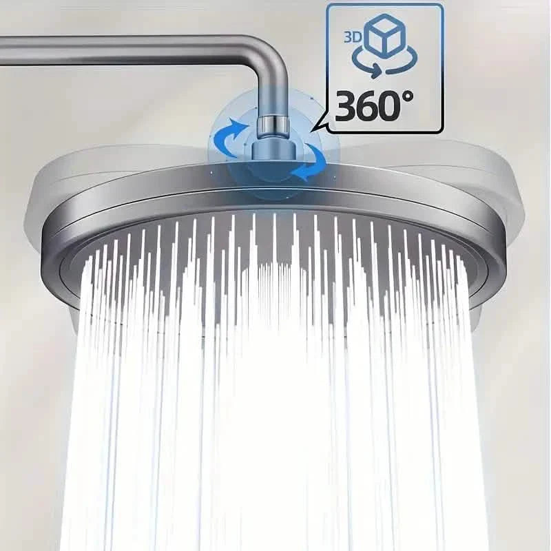Premium High-pressure Shower Head - Top Spray, Wide Coverage, Lotus Design DailySale