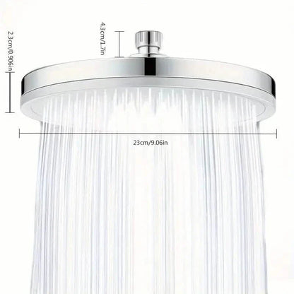 Premium High-pressure Shower Head - Top Spray, Wide Coverage, Lotus Design DailySale