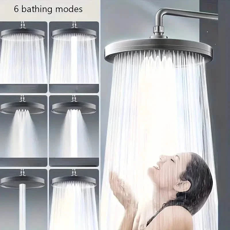 Premium High-pressure Shower Head - Top Spray, Wide Coverage, Lotus Design DailySale