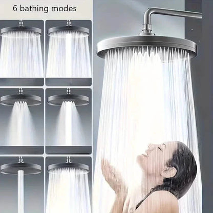 Premium High-pressure Shower Head - Top Spray, Wide Coverage, Lotus Design DailySale