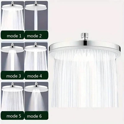 Premium High-pressure Shower Head - Top Spray, Wide Coverage, Lotus Design DailySale