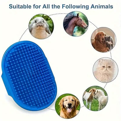 Premium Pet Grooming Brush with Adjustable Ring Handle DailySale