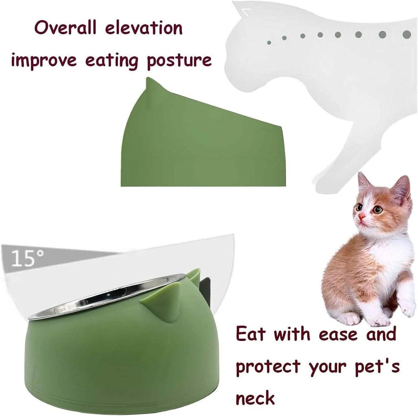 Premium Stainless Steel Cat & Dog Bowls - Non Slip Base for Food & Water DailySale