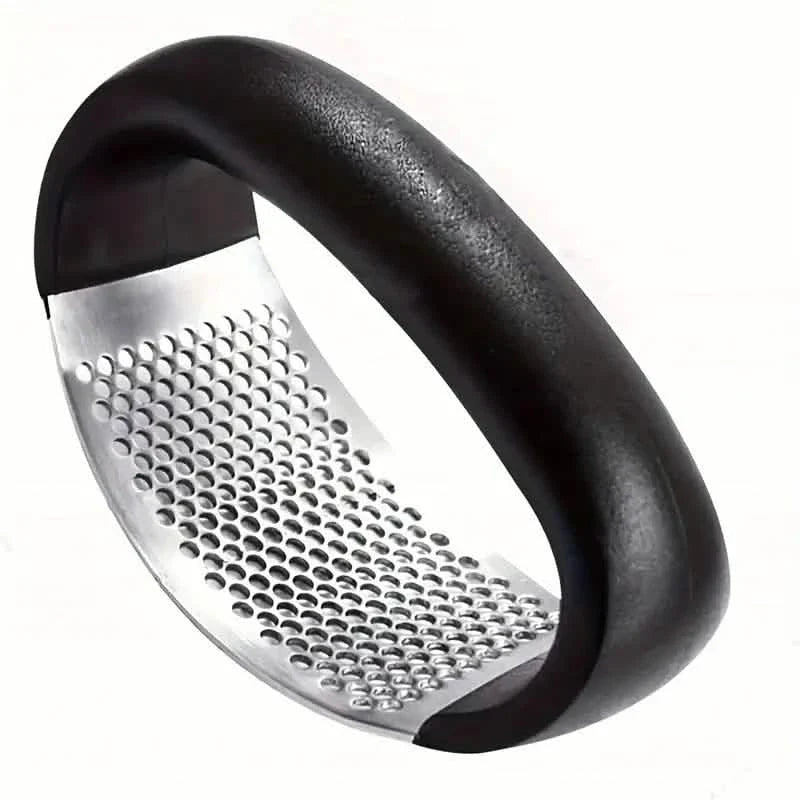 Premium Stainless Steel Garlic Rocker Press - Compact, Durable, and Rust-Resistant Kitchen Gadget DailySale