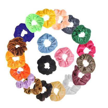 Premium Velvet Elastic Hair Scrunchies DailySale