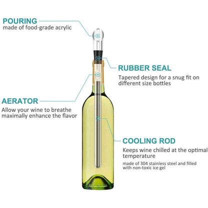 Prep by New Domaine Wine Chilling Stick and Aerator DailySale