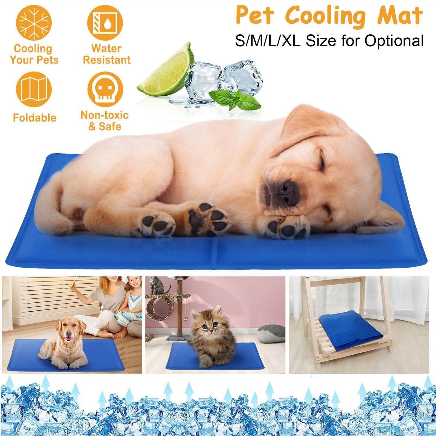 Pressure Activated Pet Gel Self Cooling Mat Pad DailySale
