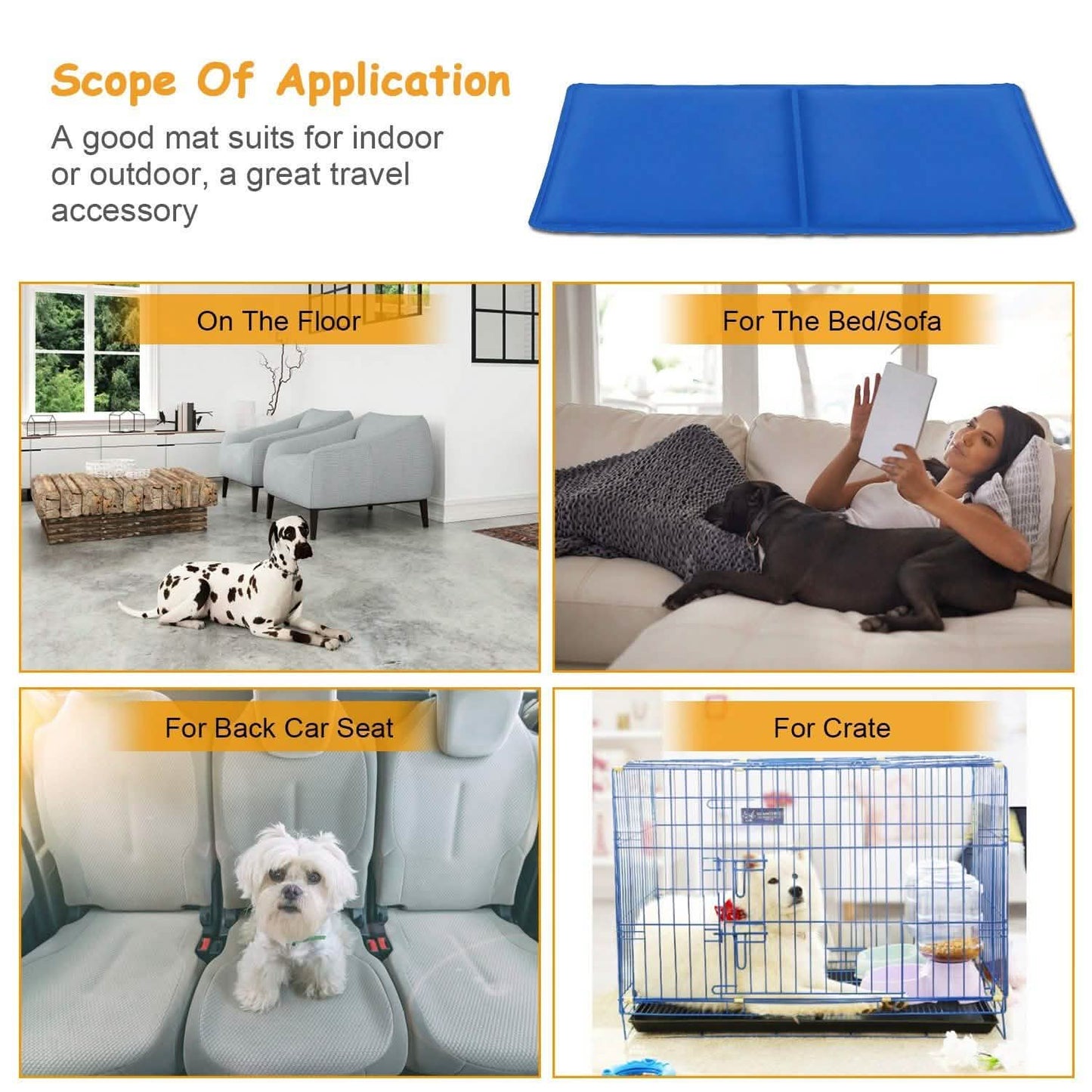 Pressure Activated Pet Gel Self Cooling Mat Pad DailySale