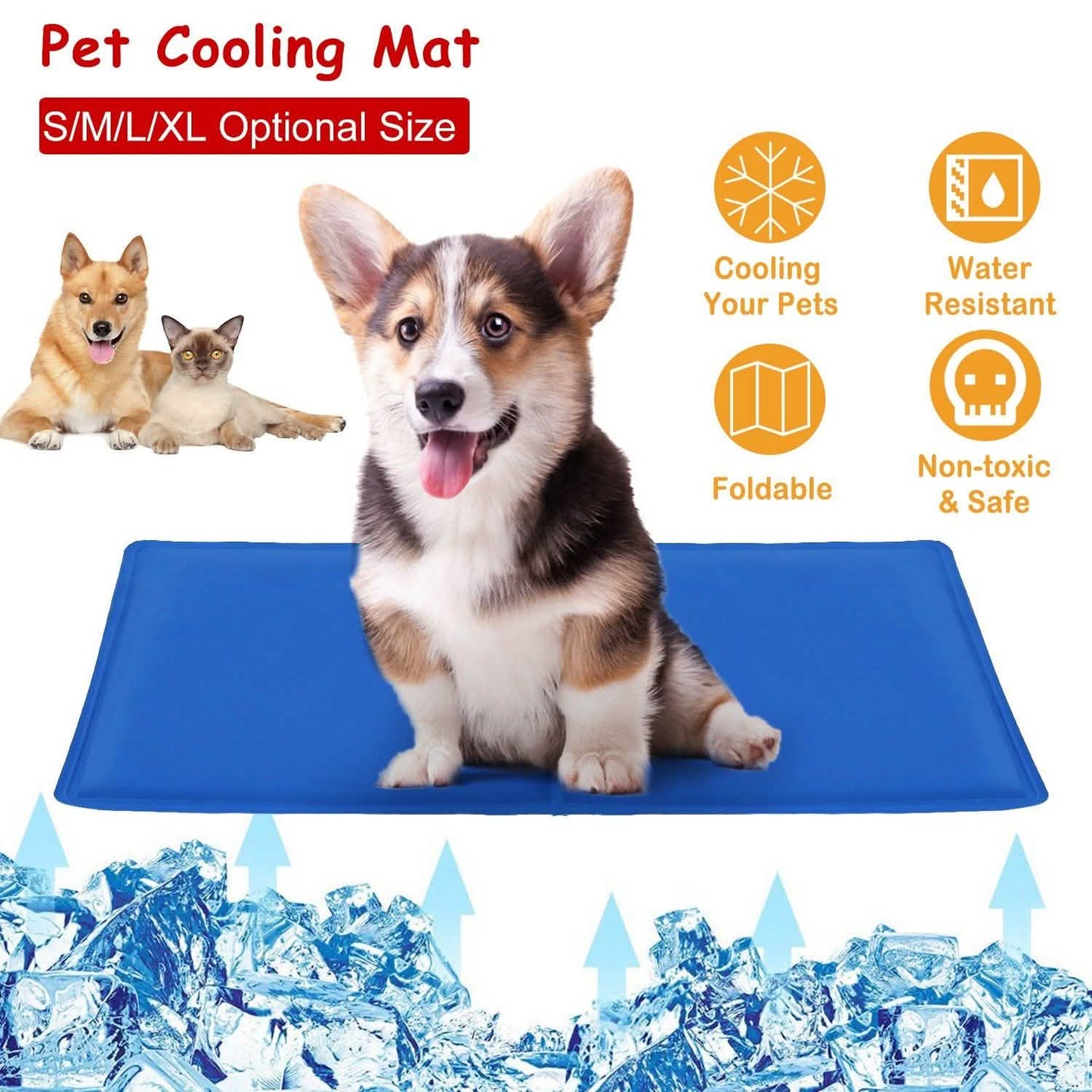 Pressure Activated Pet Gel Self Cooling Mat Pad DailySale