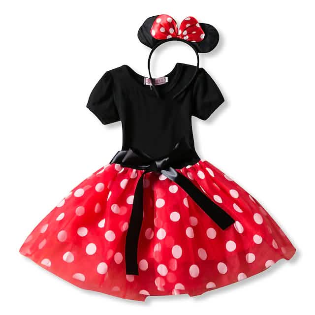 Princess Mouse Polka Dots Cartoon Cute Dress DailySale