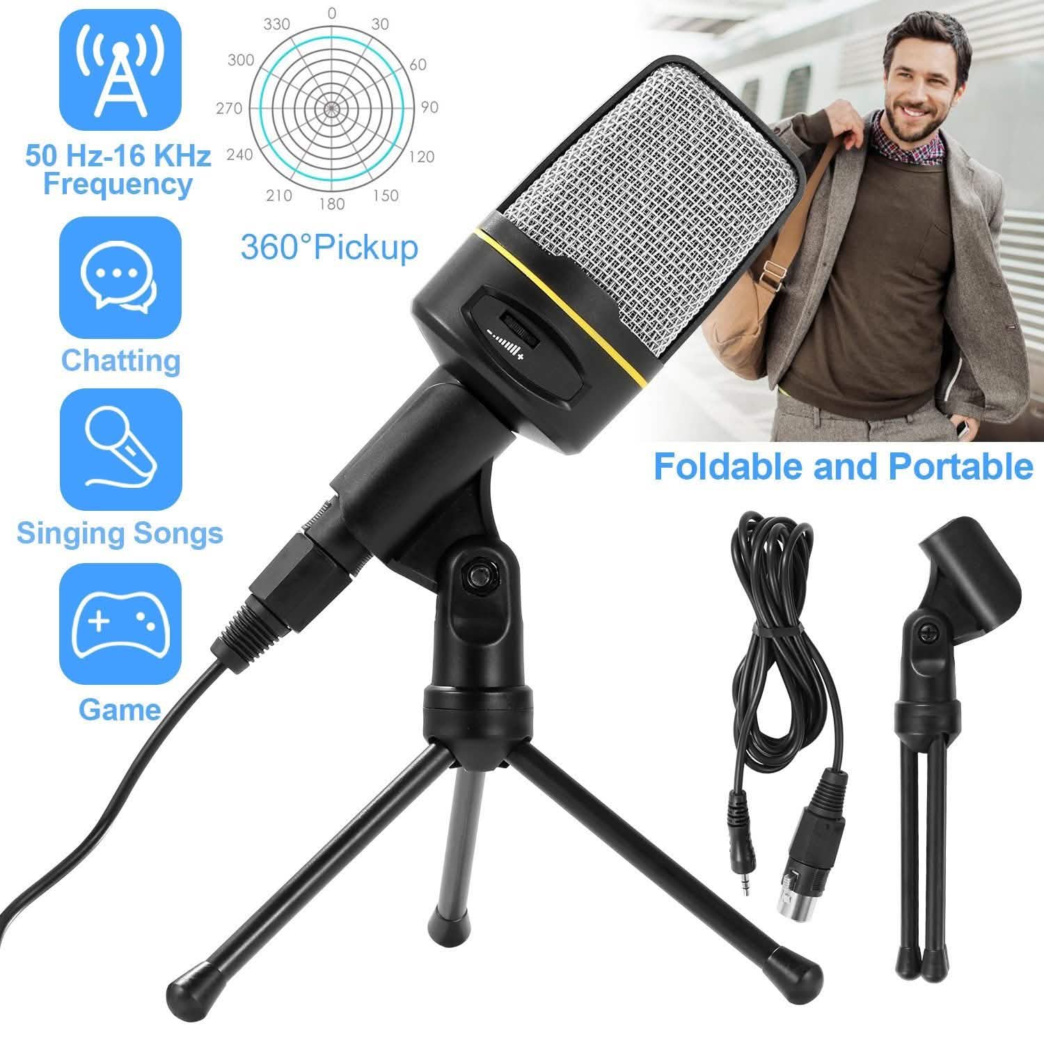 Pro Condenser Microphone with Tripod DailySale