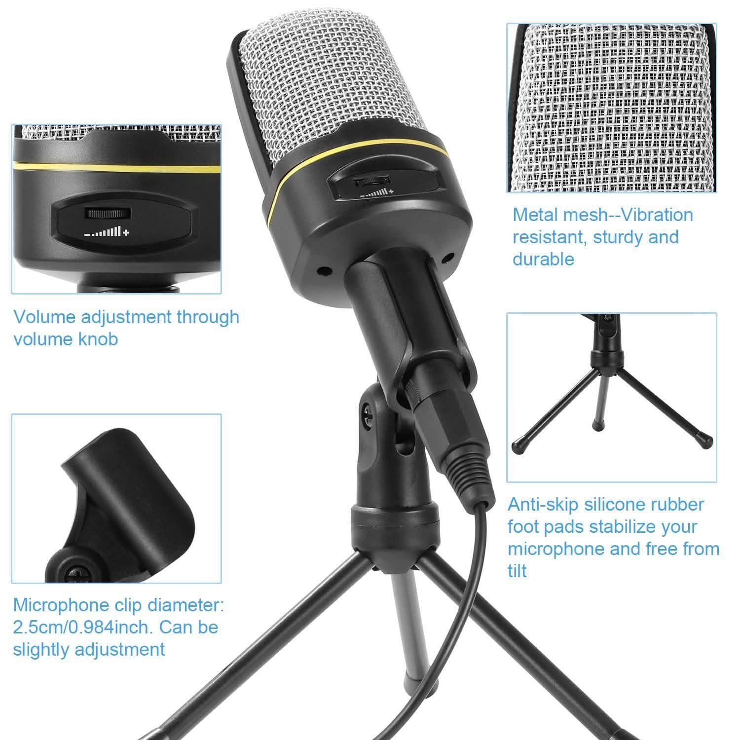 Pro Condenser Microphone with Tripod DailySale