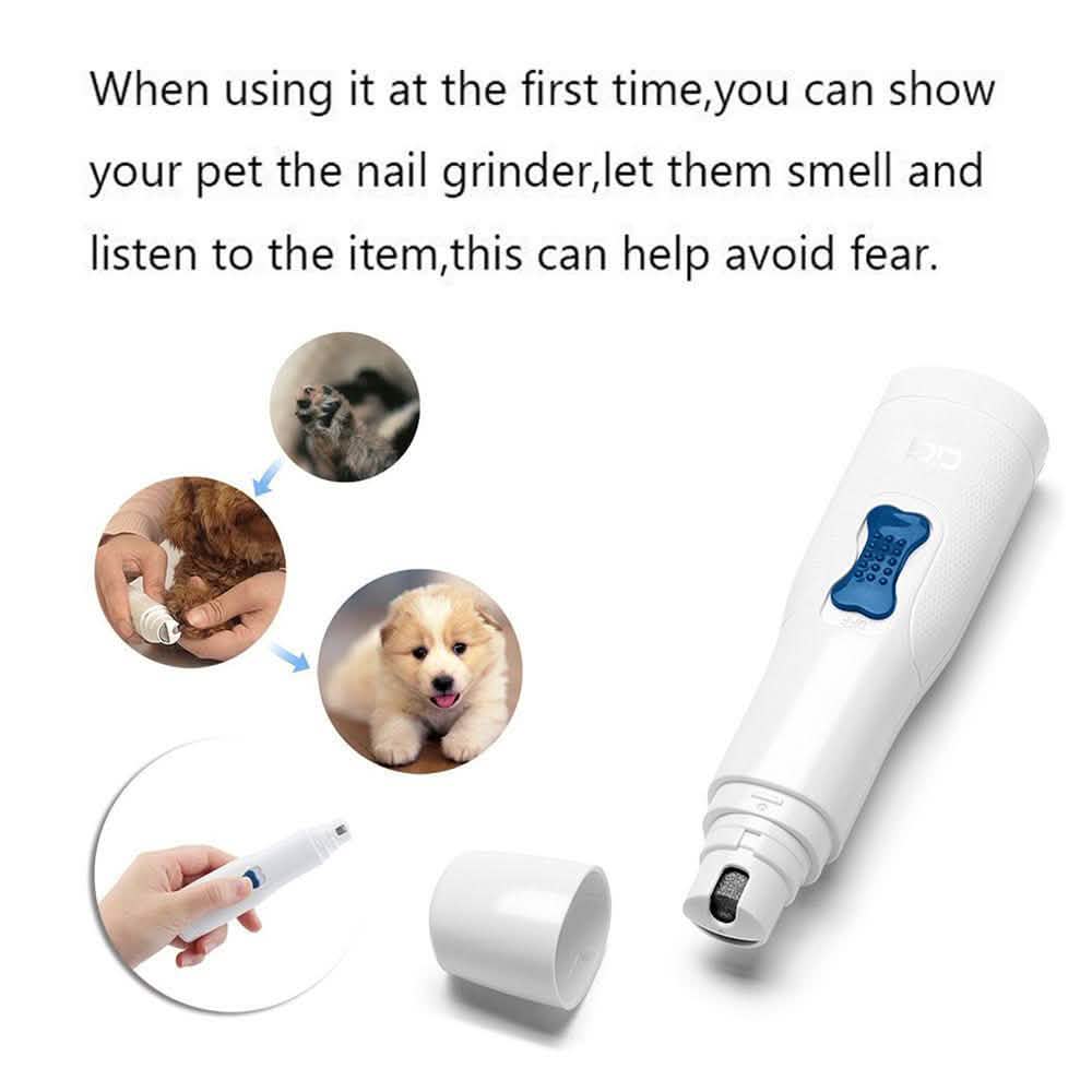 Pro Pet Dog Cat Nail Trimmer Grooming Tool Grinder Electric Clipper Kit DailySale