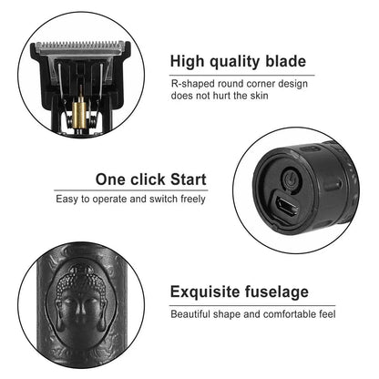 Pro Zero Gapped Cordless T-Outliner Hair Clipper Electric Trimmer Kit Wireless DailySale