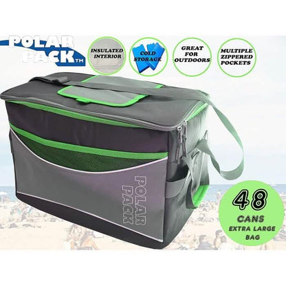 Polar Pack Extra Large 48 Can Insulated Collapsible Cooler Bag - Assorted Colors DailySale