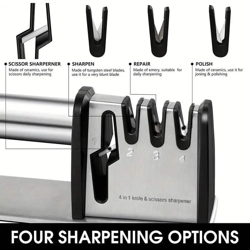 Professional 4-Stage Knife Sharpener Tool DailySale