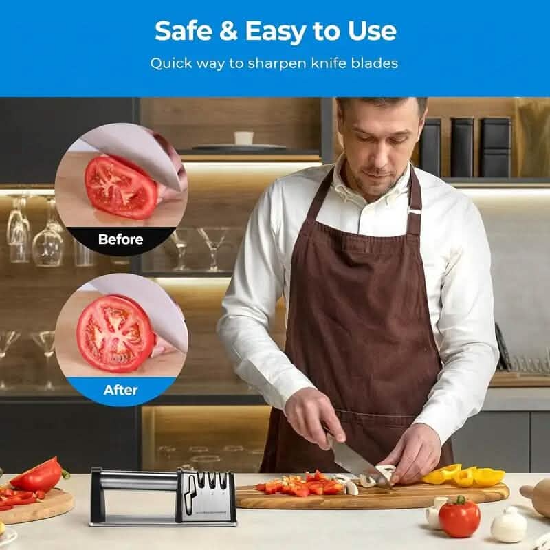 Professional 4-Stage Knife Sharpener Tool DailySale