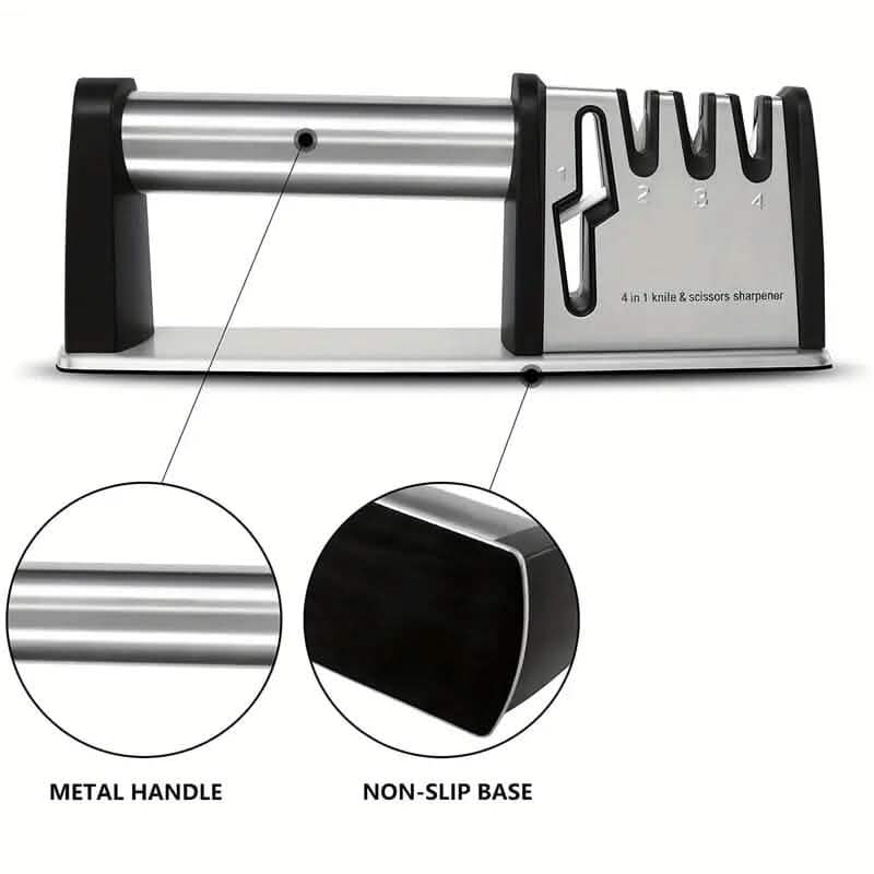 Professional 4-Stage Knife Sharpener Tool DailySale
