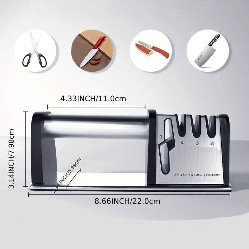 Professional 4-Stage Knife Sharpener Tool DailySale