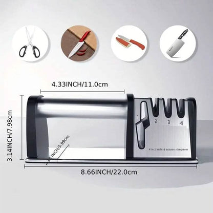 Professional 4-Stage Knife Sharpener Tool DailySale