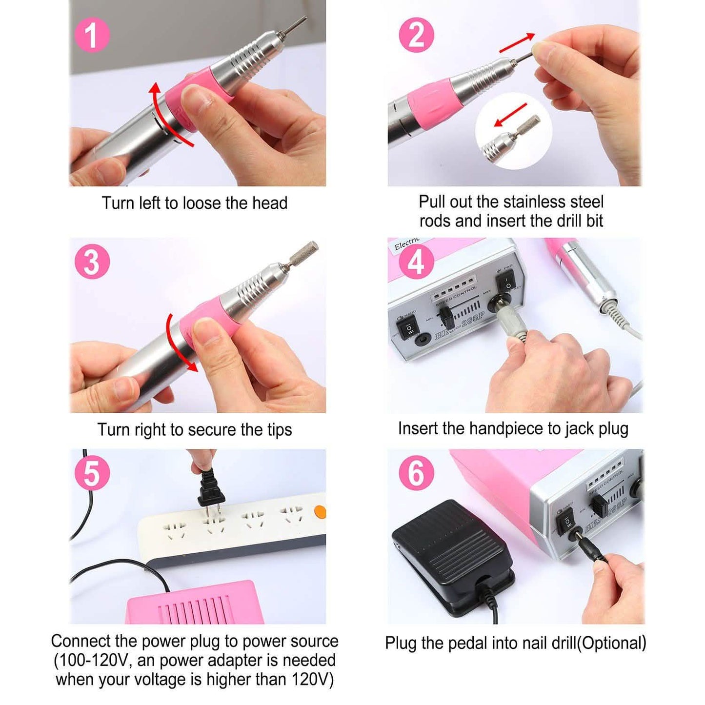 Professional Acrylic Nail Drill Machine DailySale