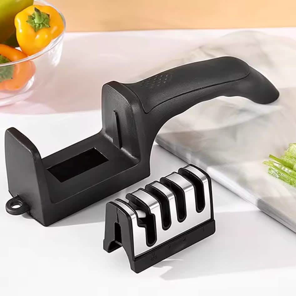 Professional Knife Sharpener 4 Stages Stone Tungsten Diamond Ceramic Tool DailySale