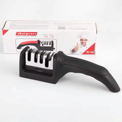 Professional Knife Sharpener 4 Stages Stone Tungsten Diamond Ceramic Tool DailySale