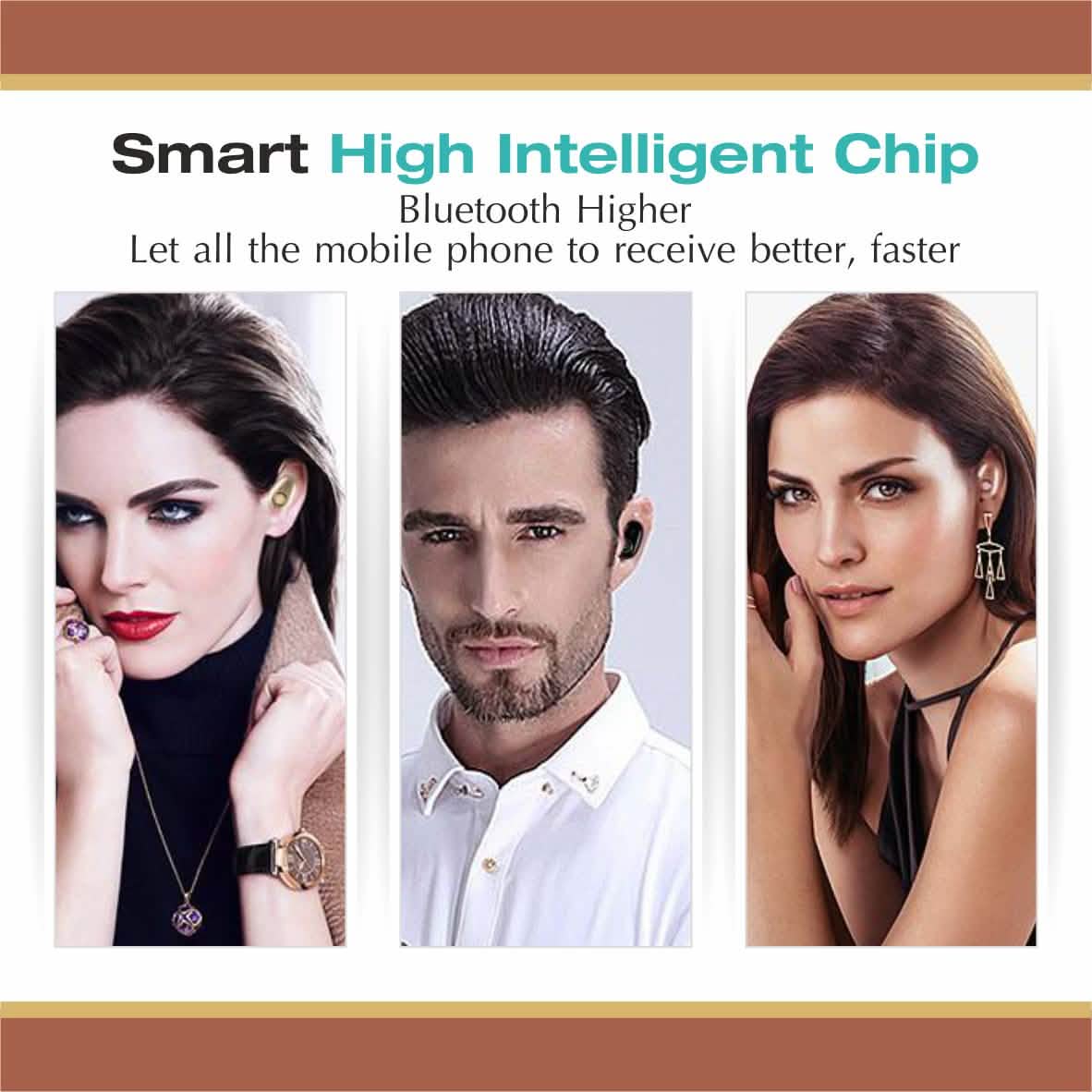Professional Mini Invisible Wireless Bluetooth 10.0 Stereo In-Ear Earbud DailySale