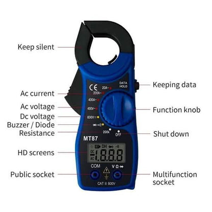 Professional Tool Portable LCD Digital Clamp Multimeter DailySale