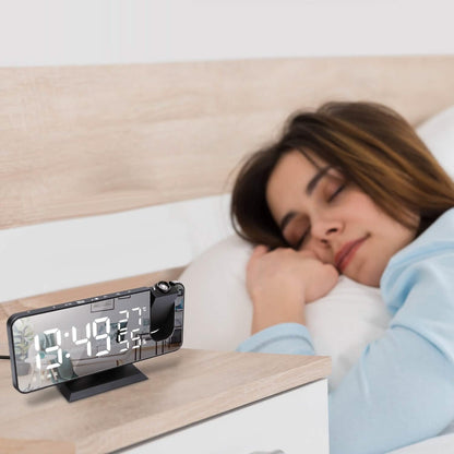 Projection Alarm Clock with Radio Function DailySale