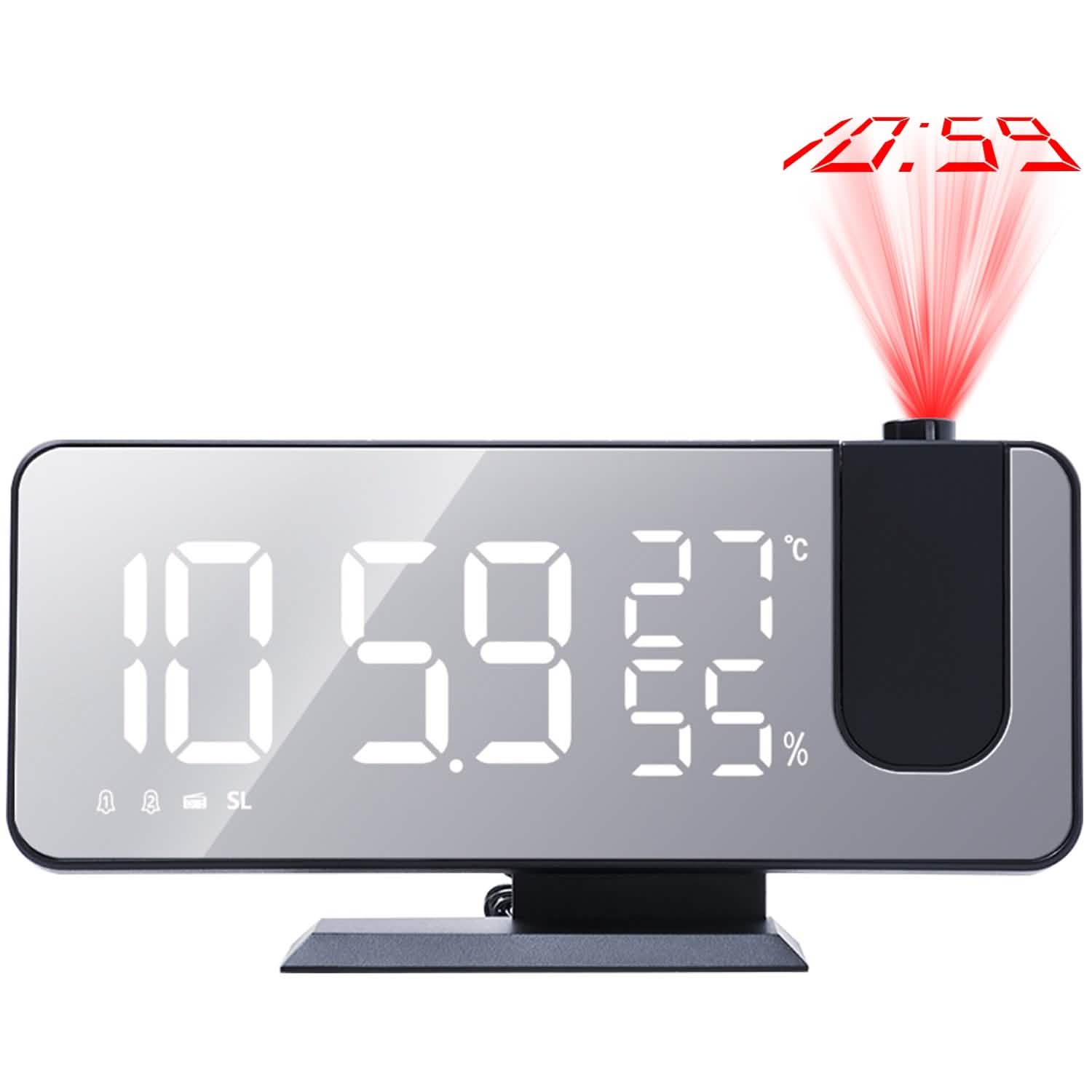 Projection Alarm Clock with Radio Function DailySale