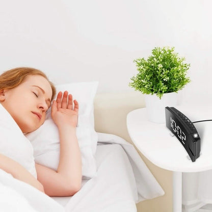 Projection Alarm Clock with Radio DailySale