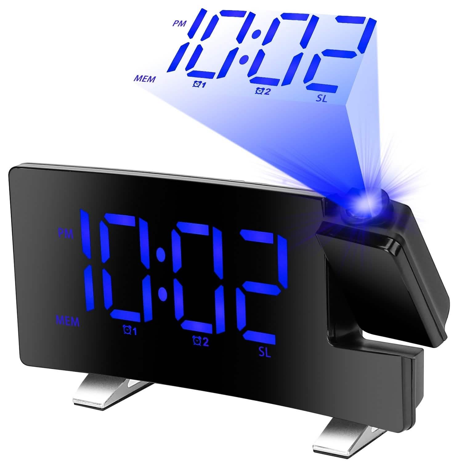 Projection Alarm Clock with Radio DailySale