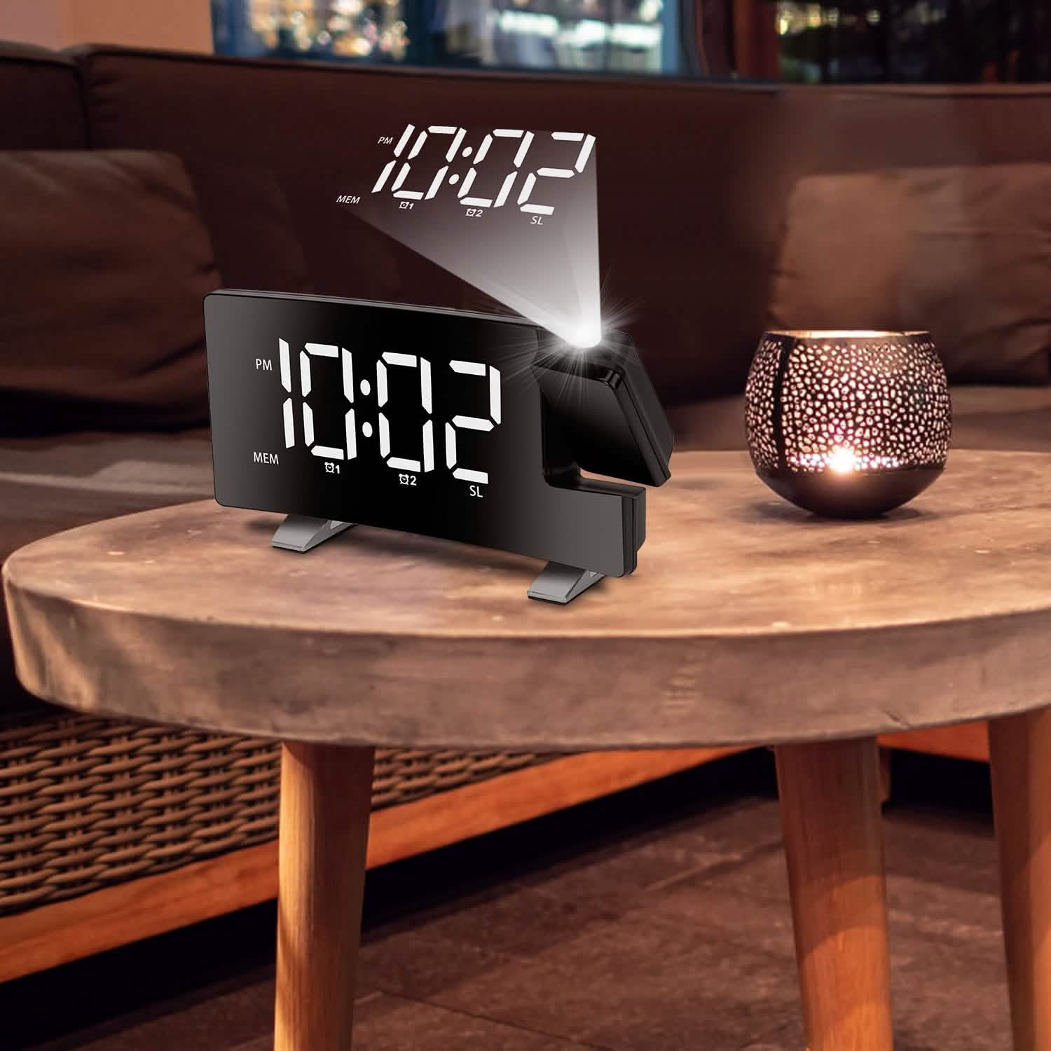 Projection Alarm Clock with Radio DailySale