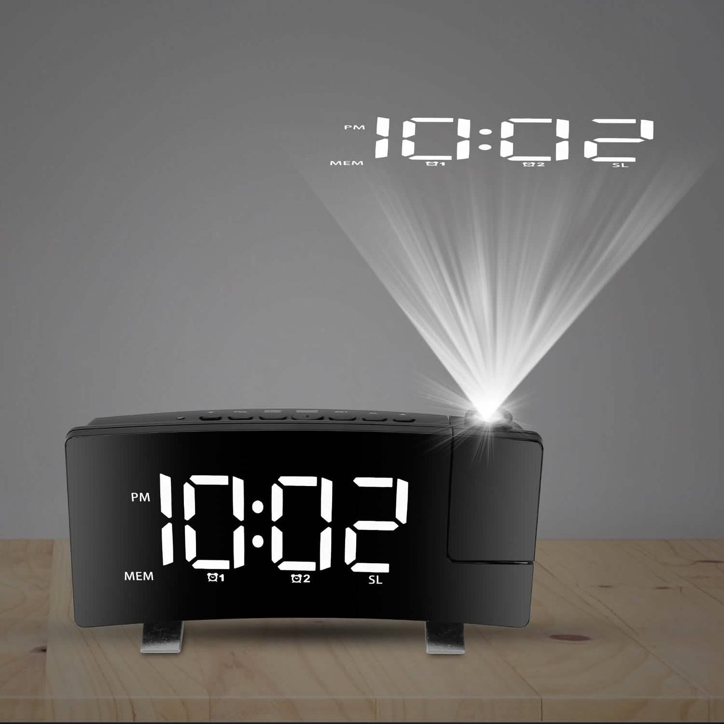 Projection Alarm Clock with Radio DailySale