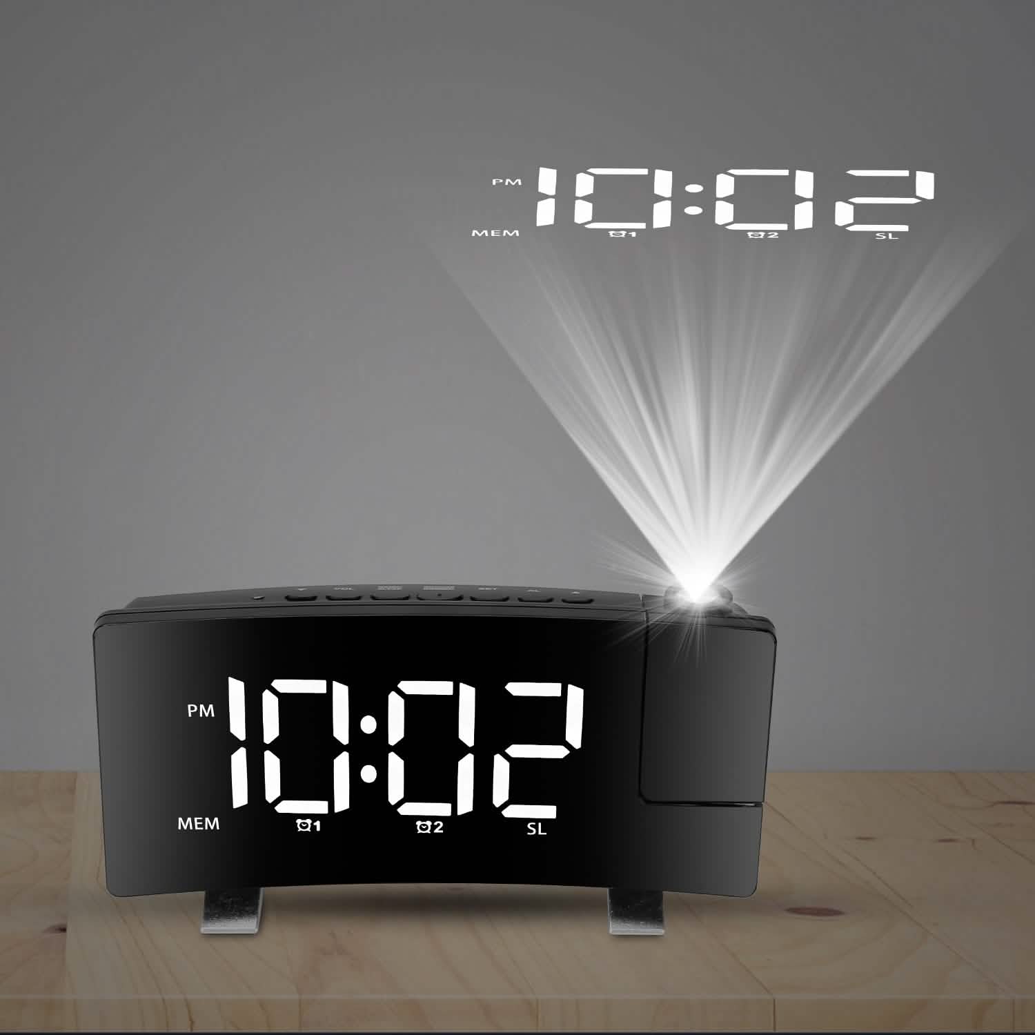 Projection Alarm Clock with Radio DailySale