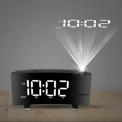 Projection Alarm Clock with Radio DailySale