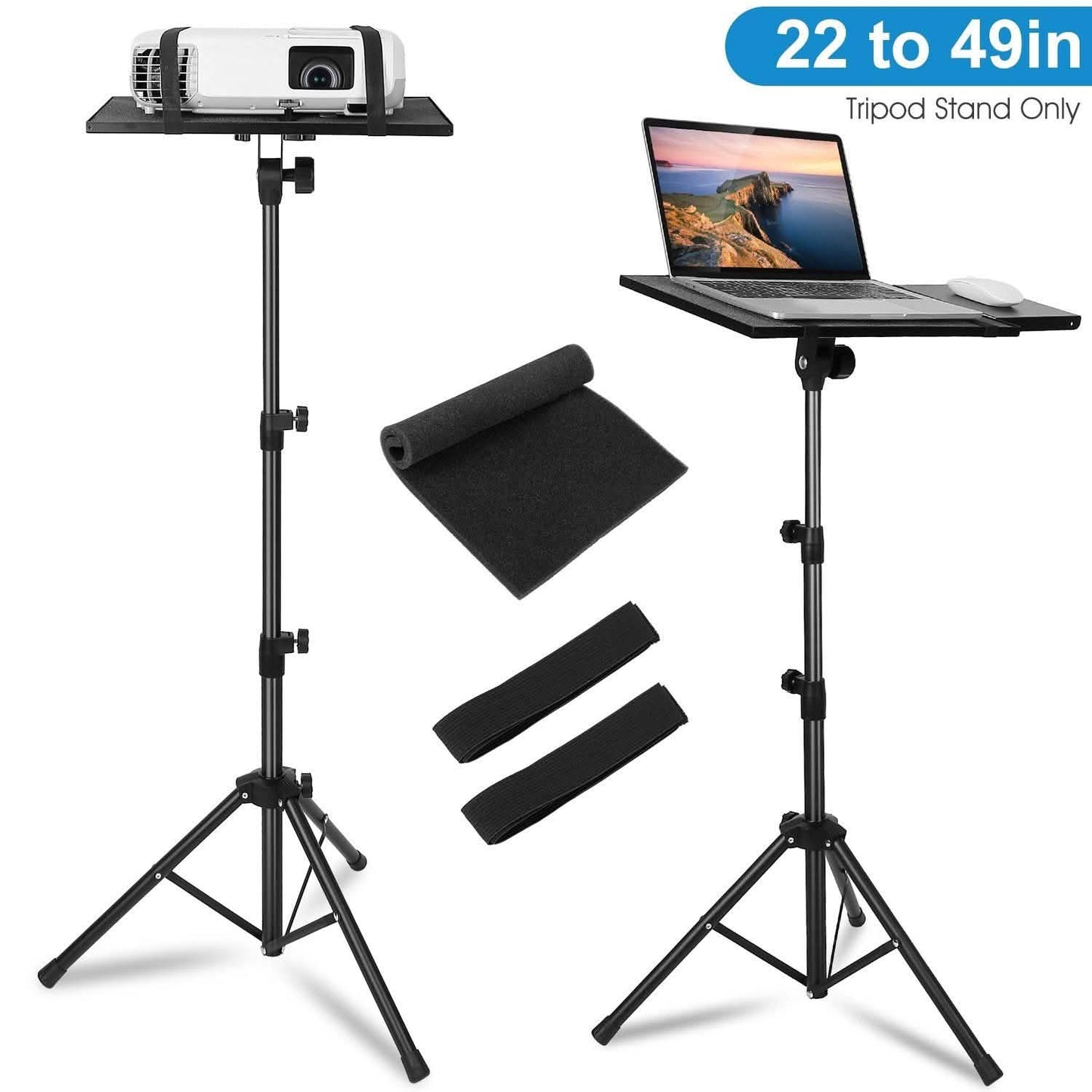 Projector Tripod Stand Folding with Height Tilt Adjustment DailySale