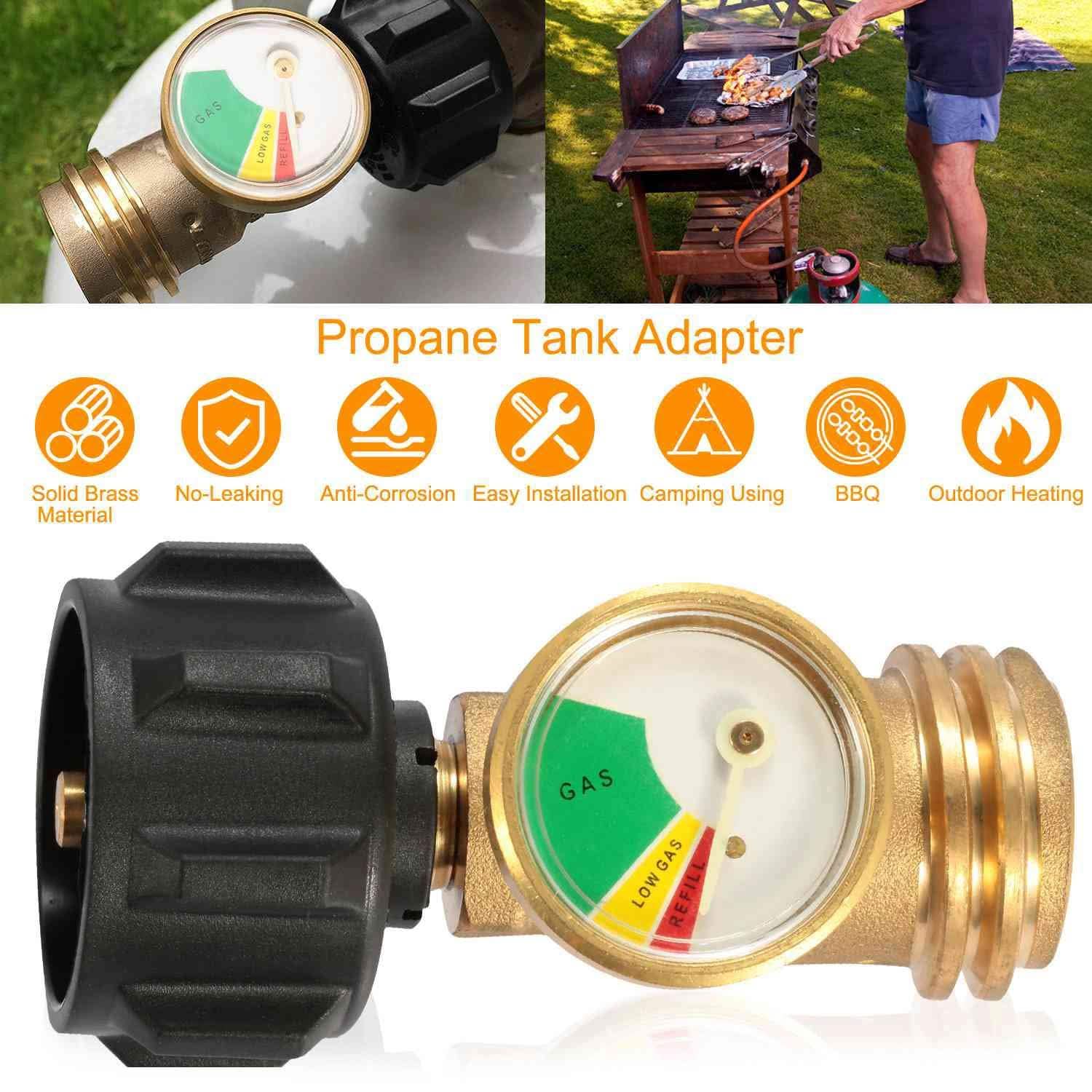 Propane Tank Refill Adapter Gas Level Indicator Meter DailySale