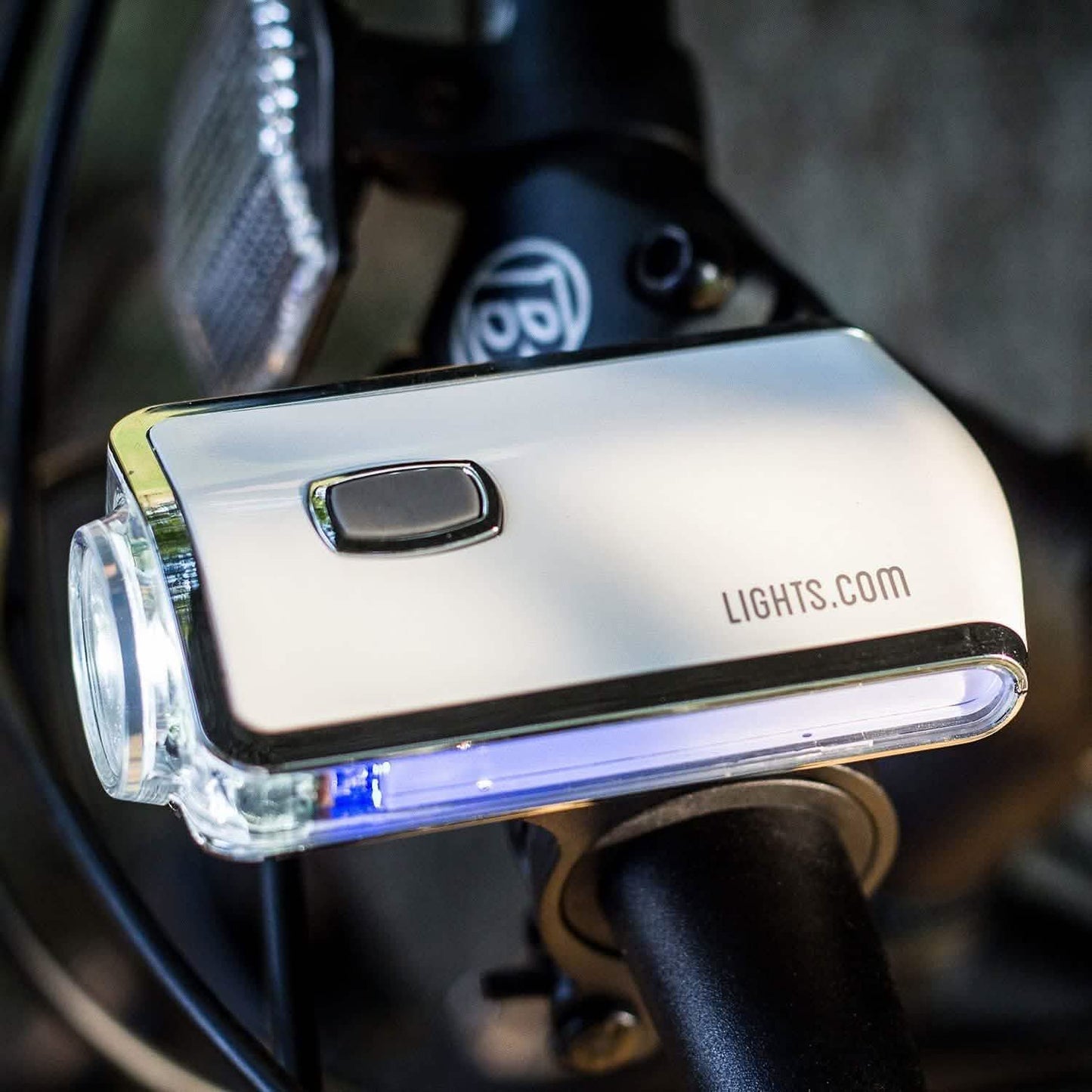 Prospect Park Compact Super Bright LED Bike Light with Blue Side Warning Lights DailySale