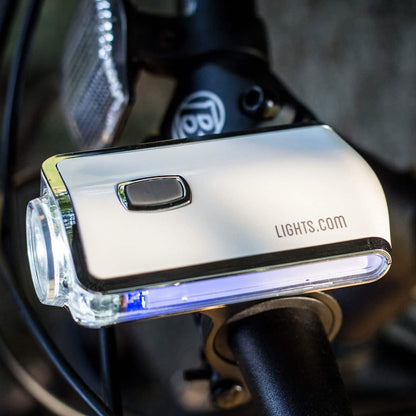 Prospect Park Compact Super Bright LED Bike Light with Blue Side Warning Lights DailySale