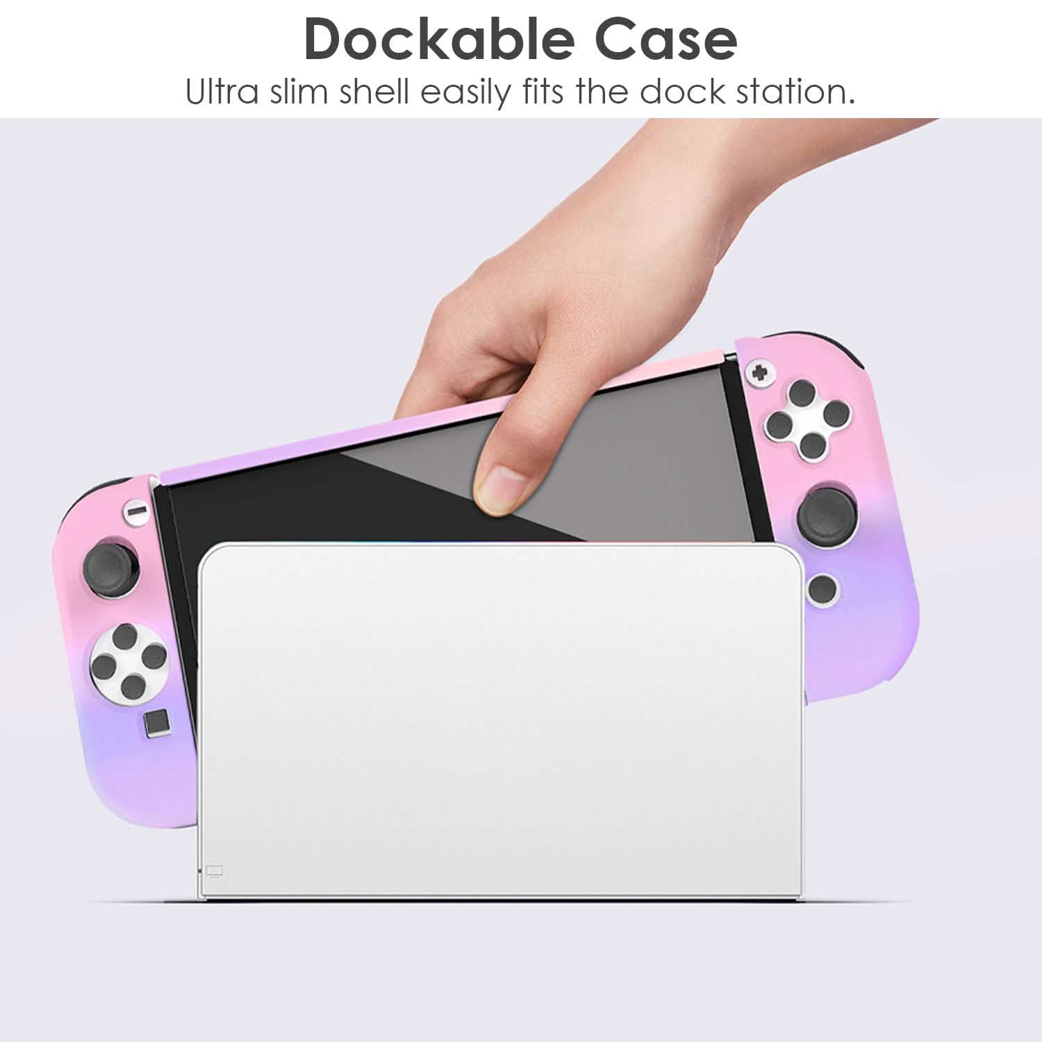 Protective Shell Cover Hard Dockable Case Fit for Nintendo Switch OLED DailySale