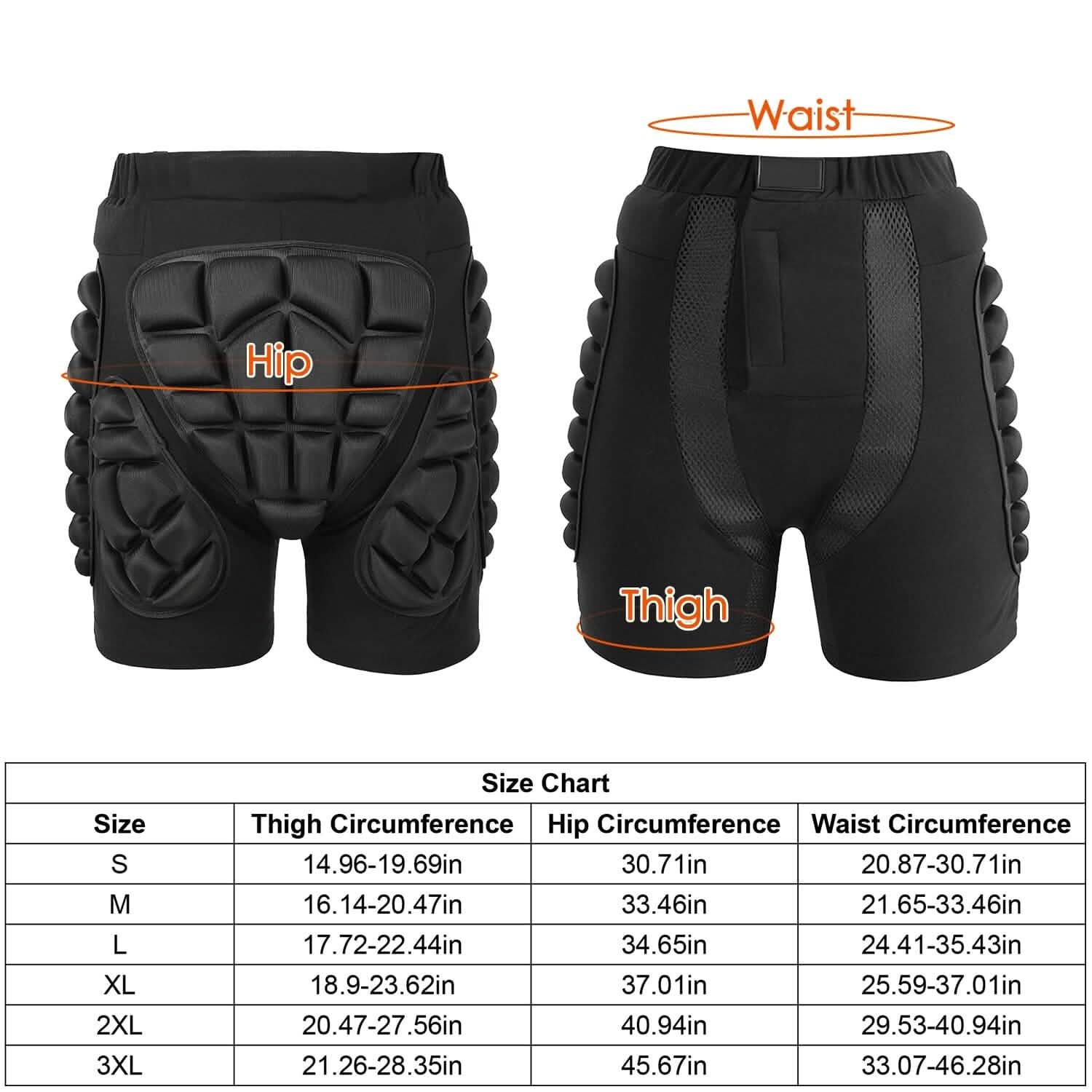 Protective Shorts for Skiing Snowboarding Skating Skateboarding DailySale